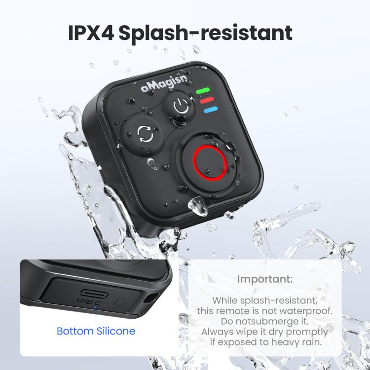 aMagisn Bluetooth Remote Controller 3.0 Universal Version For Insta360, GoPro Hero, Android/ios Smartphones, DJI OSMO 360, Action 6/5 Pro/4, AM40