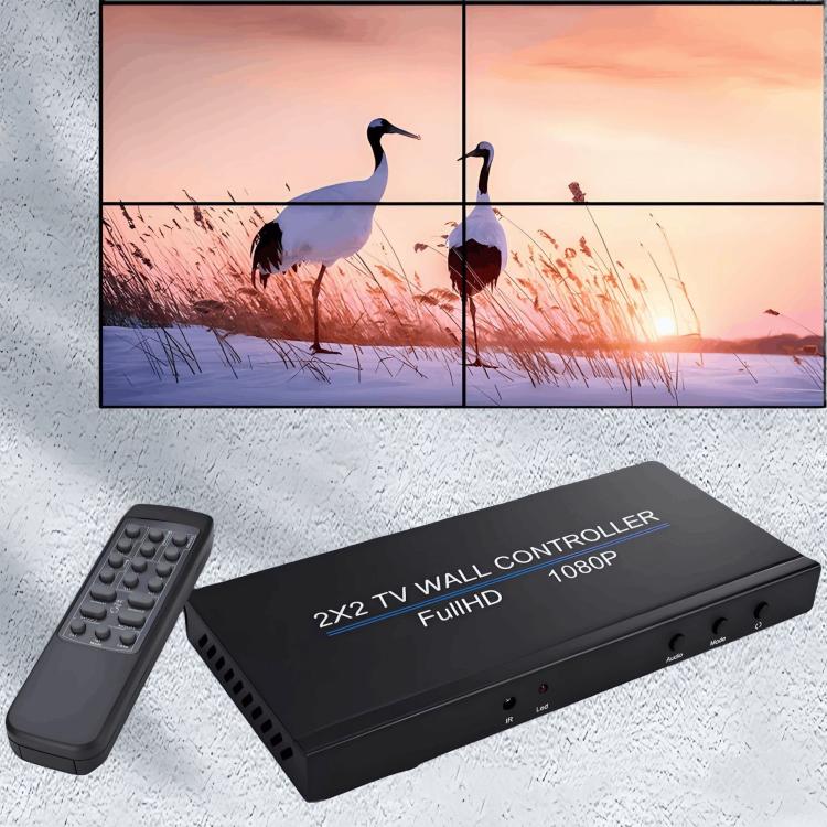 NK-BT150 HDMI 2x2 Video Display Processor Video Wall Controller, US Plug, EU Plug, UK Plug, AU Plug