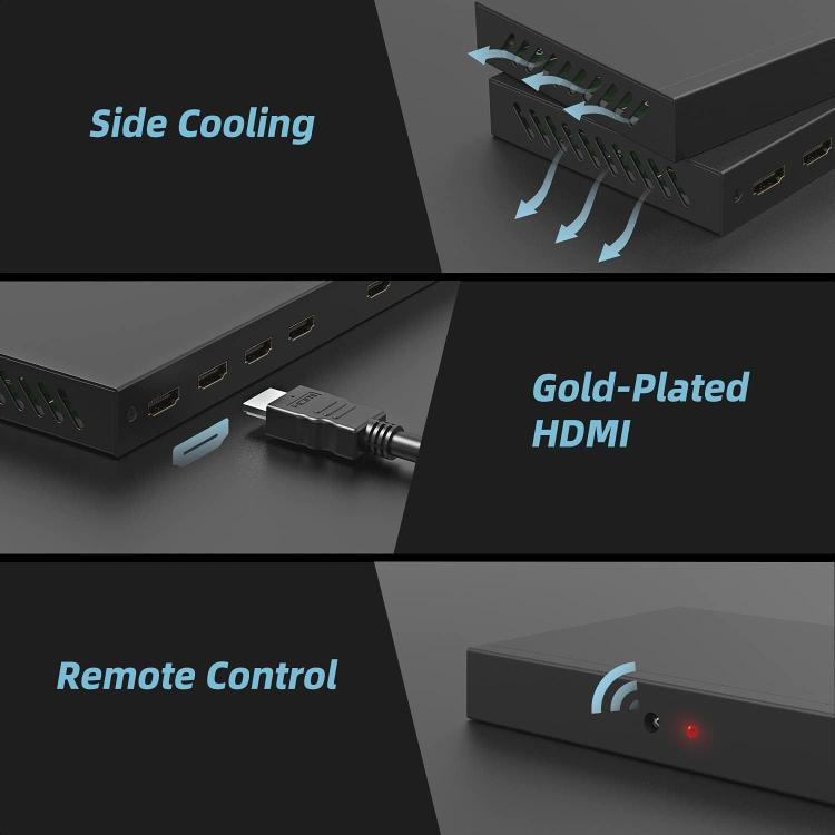 NK-BT150 HDMI 2x2 Video Display Processor Video Wall Controller, US Plug, EU Plug, UK Plug, AU Plug