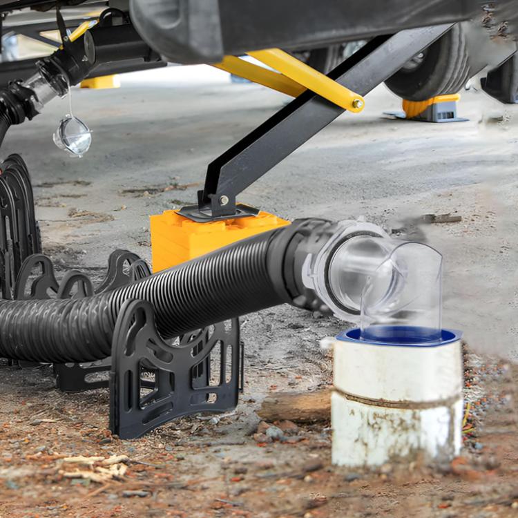 RV Sewage Drain Pipe 90-degree Flexible Hose Adapter