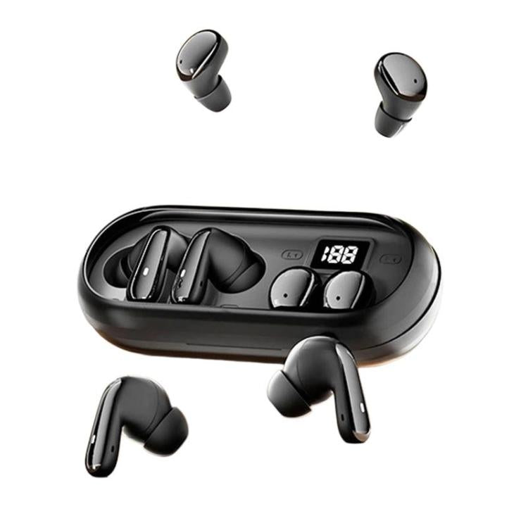 MD35 2pairs In-Ear Digital Display Noise Reduction Earphone Wireless Bluetooth Sleep Earbuds