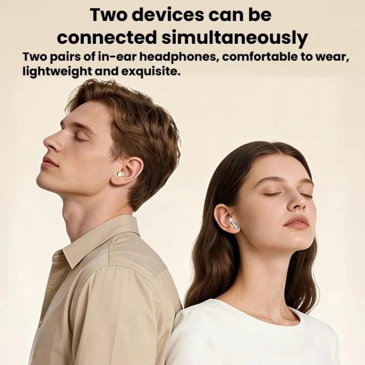 MD35 2pairs In-Ear Digital Display Noise Reduction Earphone Wireless Bluetooth Sleep Earbuds