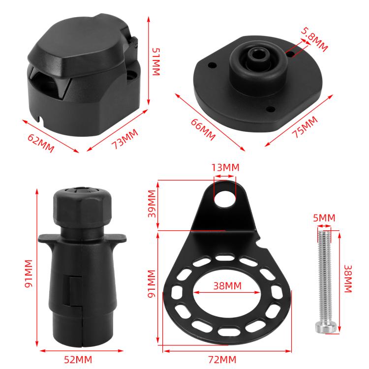7-pin Automotive Connector Copper Pin Connector Kit