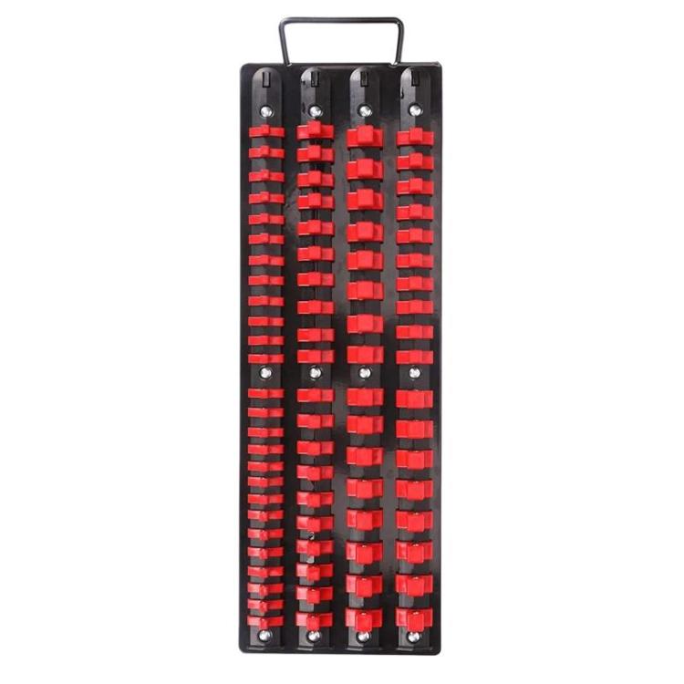Portable Socket Storage Holder With Handle For 1/4, 3/8, 1/2 Inch Drive Sockets