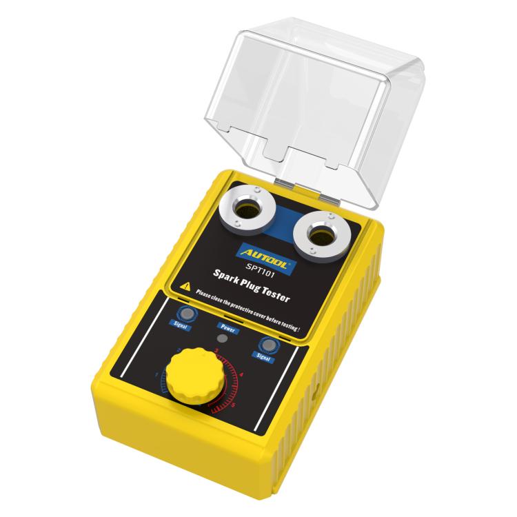 AUTOOL Automotive Dual-Hole Spark Plug Tester Ignition System Diagnostic Tool, US Plug, EU Plug