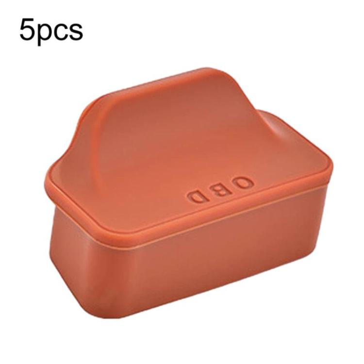 5pcs Universal Car OBD Protective Cover Silicone Dustproof Protective Cap