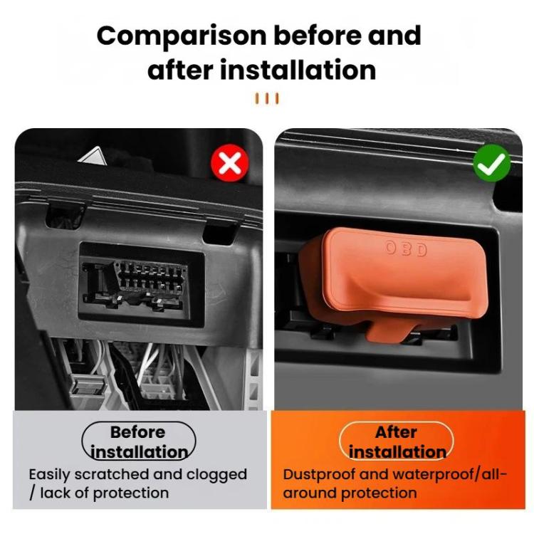 5pcs Universal Car OBD Protective Cover Silicone Dustproof Protective Cap