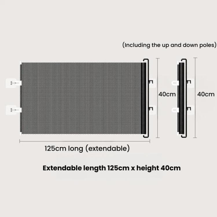 Anti-Jump Retractable Pet Gate Pet Barrier Anti-Escape Door Panel For Cats, 40 x 125cm, 45 x 125cm, 50 x 125cm, 58 x 125cm, 68 x125cm, 75 x 140cm, 85 x 140cm