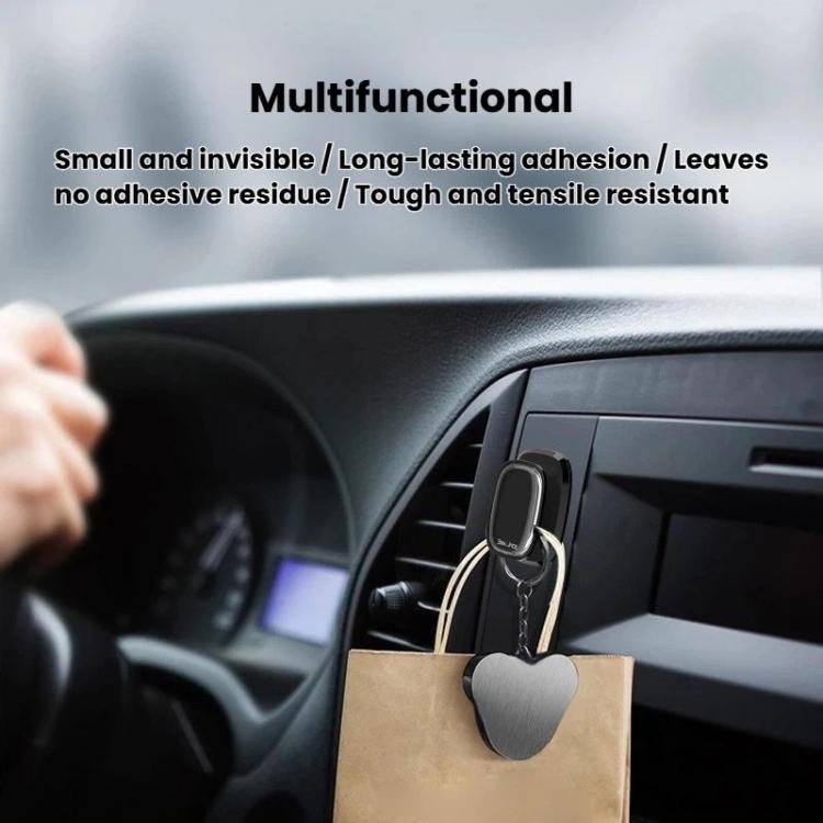 BEN.JACK BAL190409 4pcs Mini Multifunctional Car Hook Self-Adhesive Wall Hook For Home Use