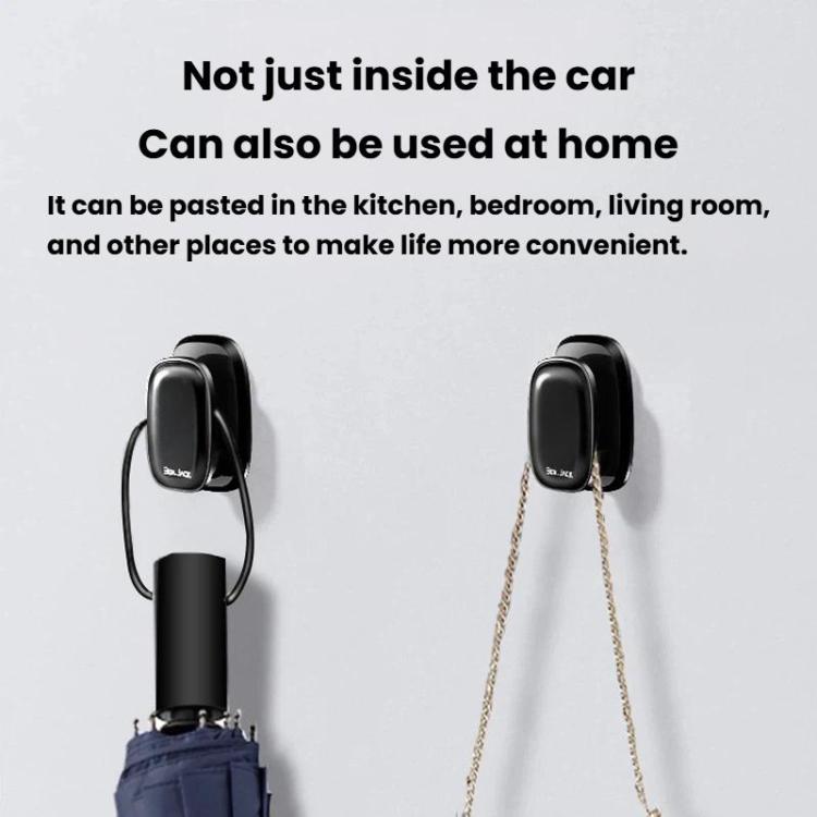 BEN.JACK BAL190409 4pcs Mini Multifunctional Car Hook Self-Adhesive Wall Hook For Home Use