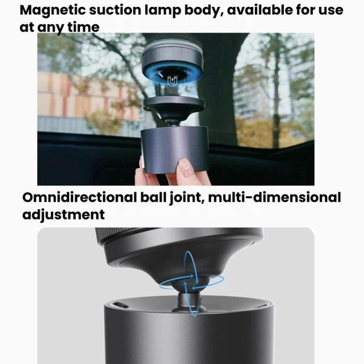 BEN.JACK BAL251102A Multi-Color Adjustable Magnetic Car Reading Light Multifunctional Detachable Roof Light