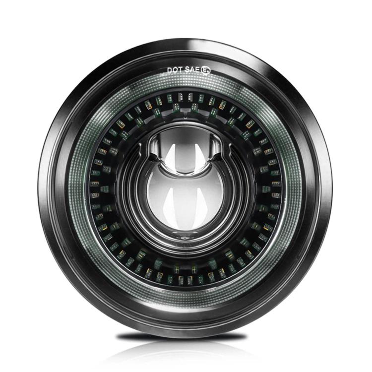 5.75-Inch High-Power Motorcycle Starry Sky Flowing Aperture Cut-Line Headlight, R25