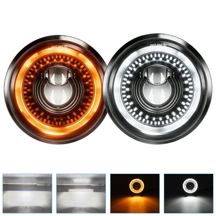 5.75-Inch High-Power Motorcycle Starry Sky Flowing Aperture Cut-Line Headlight, R25