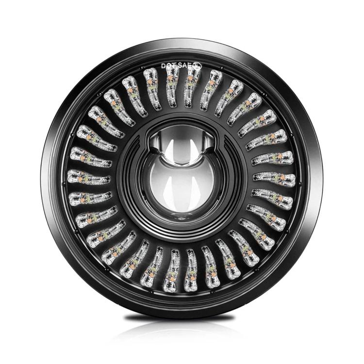 5.75-Inch High-Power Motorcycle Headlight With Flowing Light And Cut-Line Halo, R26