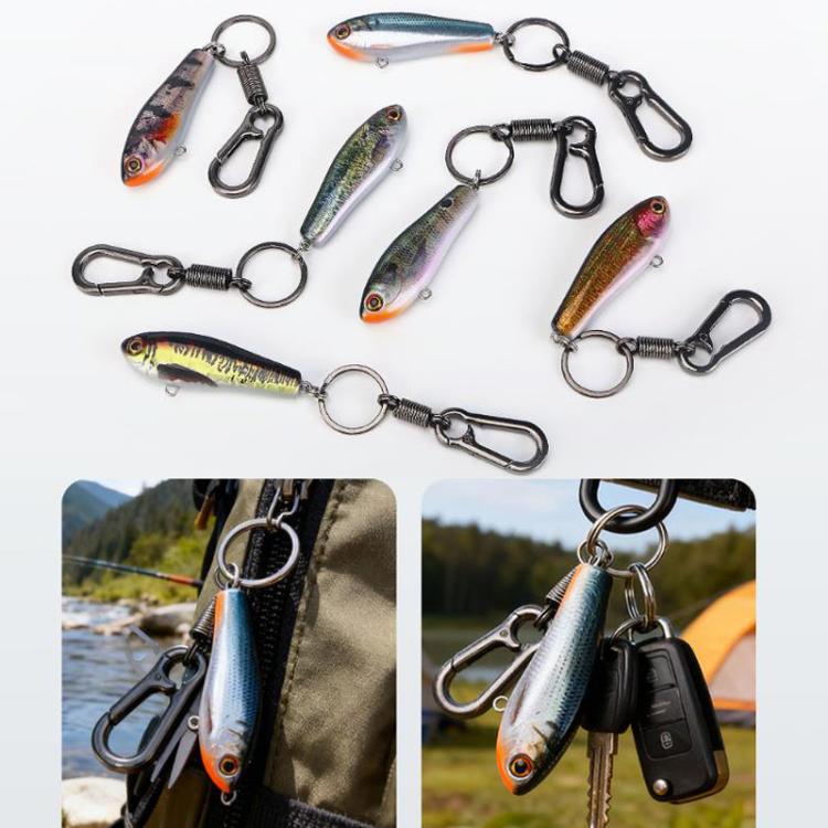 Fish-shaped Key Chain Keyring Alloy Lure Style Keyring, No. 1, No. 2, No. 3, No. 4, No. 5, No. 6