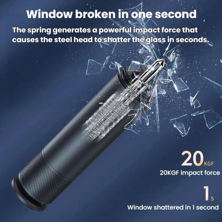 Iforce H1 3-In-1 Safety Hammer Window Breaker Keychain Car Safety Emergency Tool