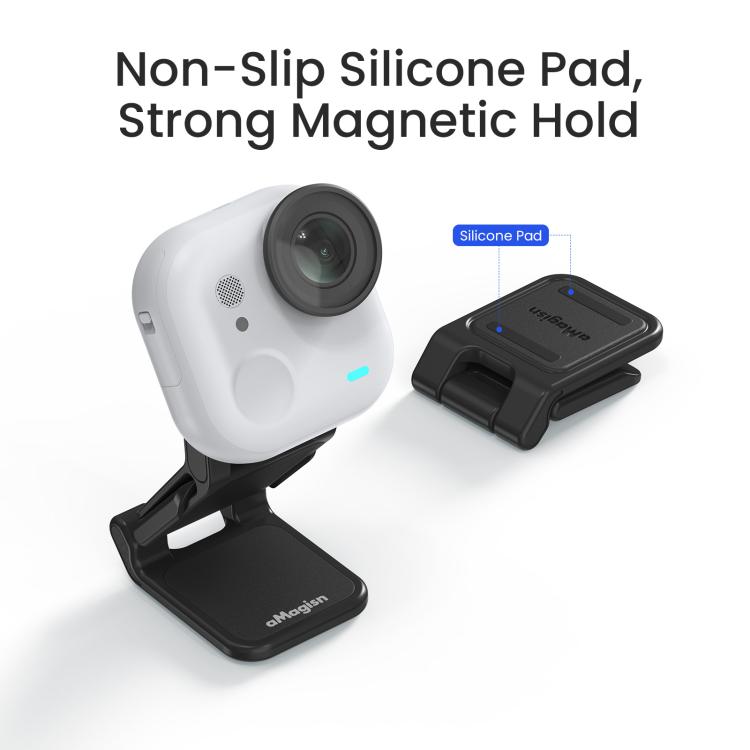 For Insta360 GO Ultra Magnetic Easy Clip AMagisn Mount 180-Degree Adjustable Angle For Flexible POV Shooting