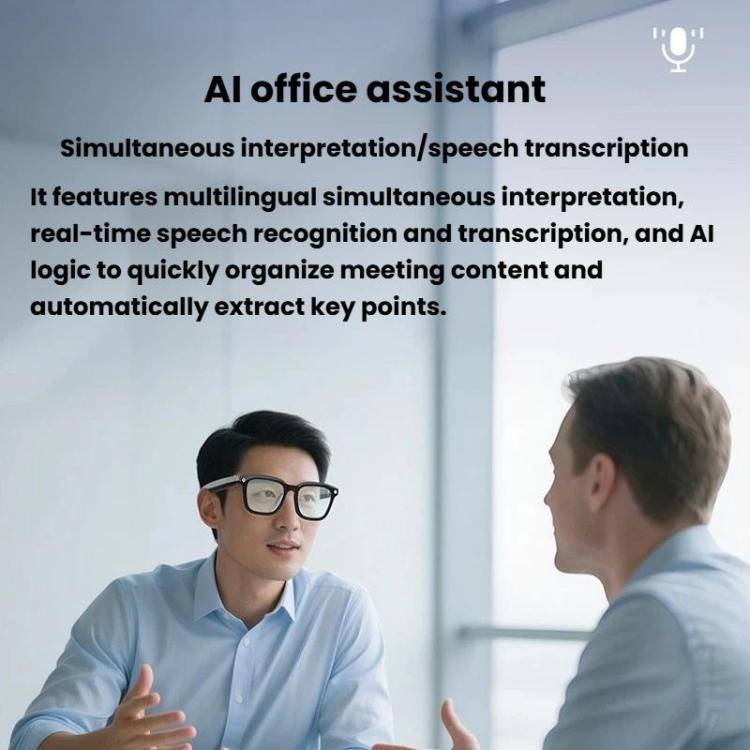 V03-T6 Smart Glasses Support 8MP Camera, Video Recording, Audio Recording & AI Translation