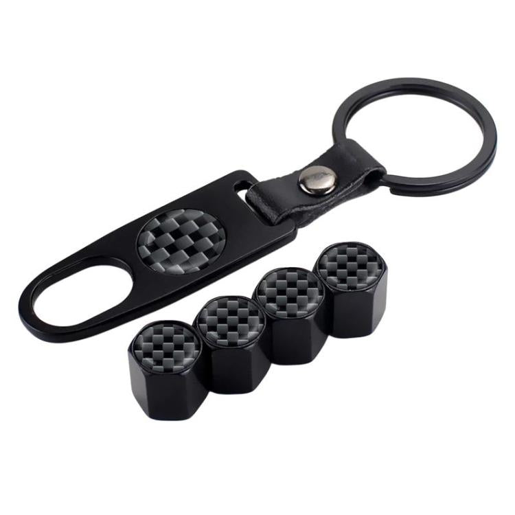 Automotive Carbon Fiber Textured Valve Stems Universal Cap