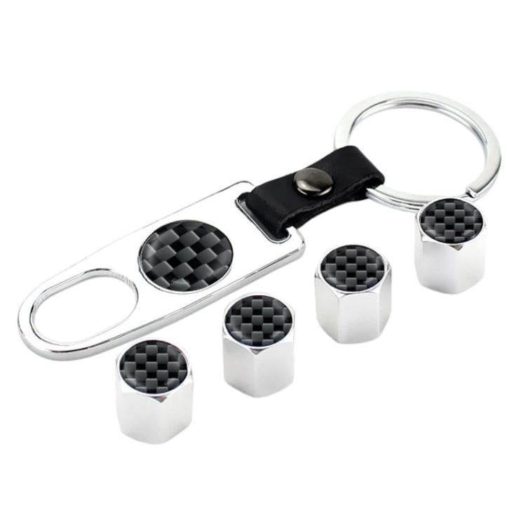 Automotive Carbon Fiber Textured Valve Stems Universal Cap