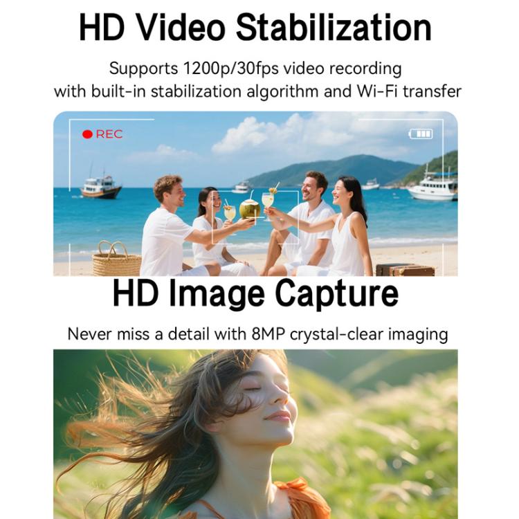 AIMB-G2 Smart Glasses Support 8MP Camera, AI Translation, Human Recognition & Audio Recording