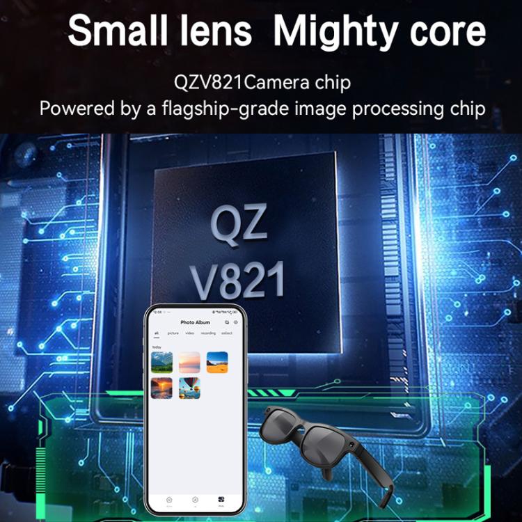 AIMB-G2 Smart Glasses Support 8MP Camera, AI Translation, Human Recognition & Audio Recording
