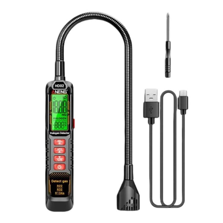 ANENG Air Conditioner Refrigerant Car Halogen Leak Detector, Battery, Rechargeable