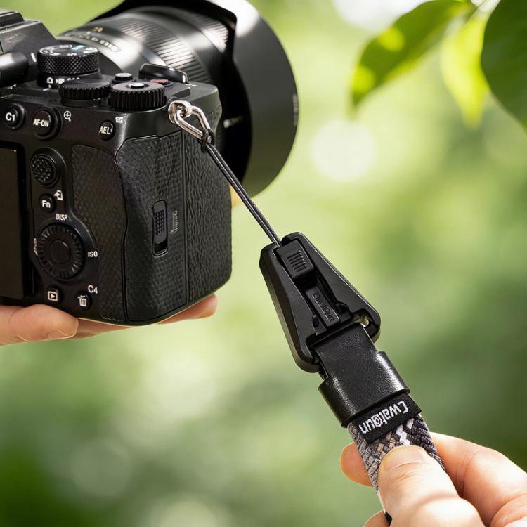 Cwatcun D268 Camera Wrist Strap Lightweight Quick-Release Braided Strap, D268