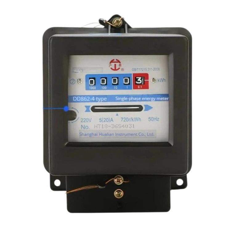 Hutai Home Use Single-Phase Mechanical Electricity Meter High Precision Energy Meter, 5-20A, 10-40A, 15-60A, 20-80A, 30-100A