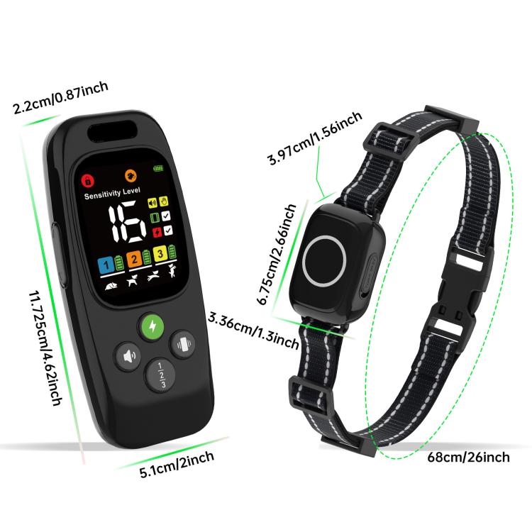 T800S 3-In-1 Remote Dog Trainer Bark Collar With Two-Way Communication Displays Dog Status & Activity Monitor, T800S