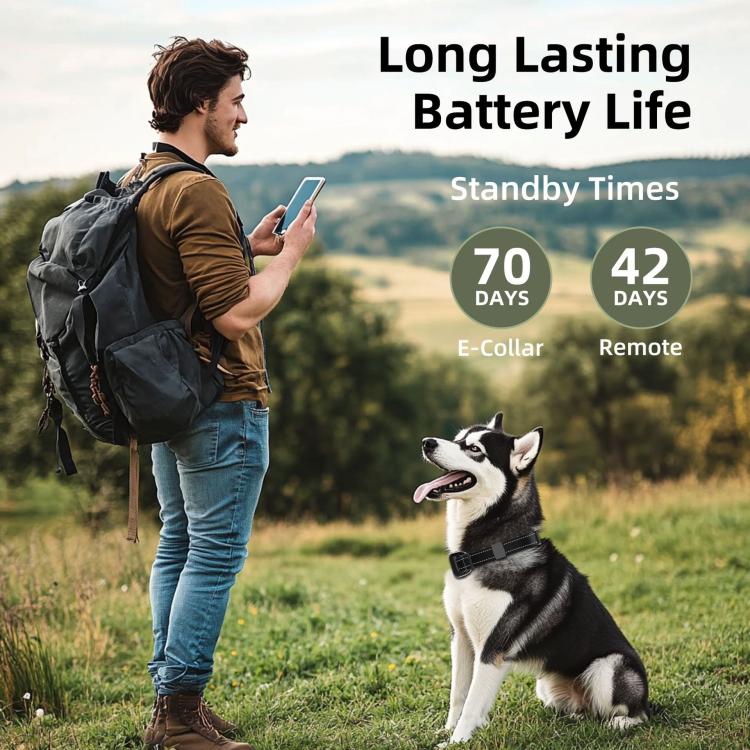 T800S 3-In-1 Remote Dog Trainer Bark Collar With Two-Way Communication Displays Dog Status & Activity Monitor, T800S