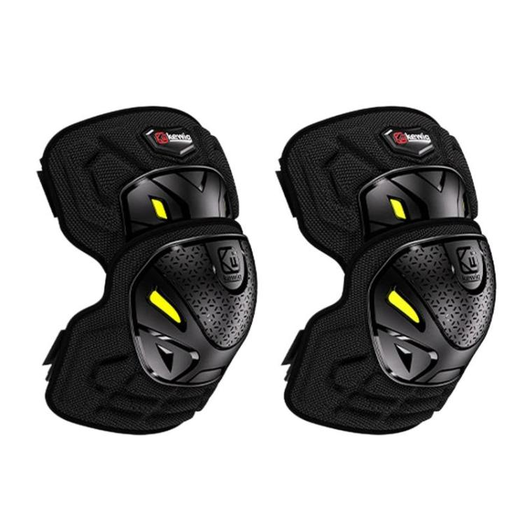 Kewig 2pcs Quick-Release Shockproof Motorcycle Riding Protective Covers Anti-Fall Knee & Elbow Pads, Elbow Guard L, Elbow Guard M, Knee Guard L, Knee Guard M