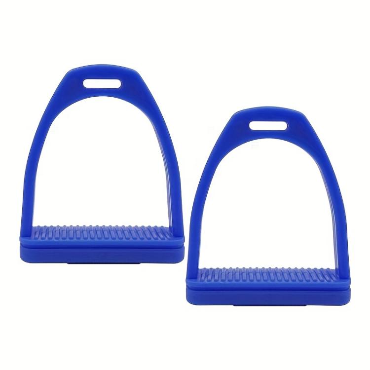1pair High-strength Engineering Plastic Stirrup With Non-Slip Rubber Pads