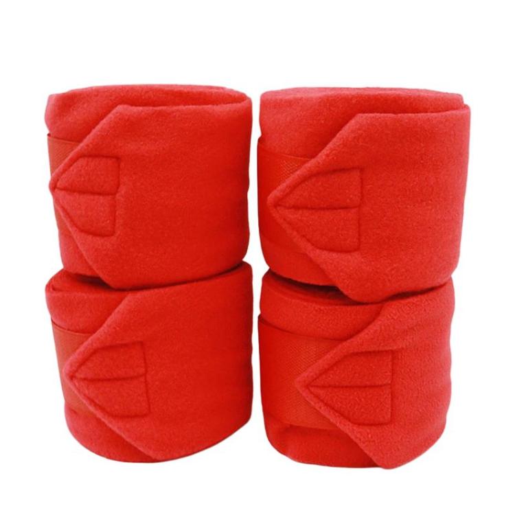 4pcs/ Pack Thick Fleece Horse Leg Wraps Adhesive Horse Leg Wraps