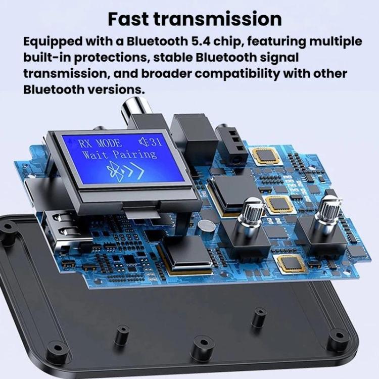 GT87 2 In 1 Bluetooth 5.4 Receiver & Transmitter RCA / AUX Wireless Audio Adapter, GT87