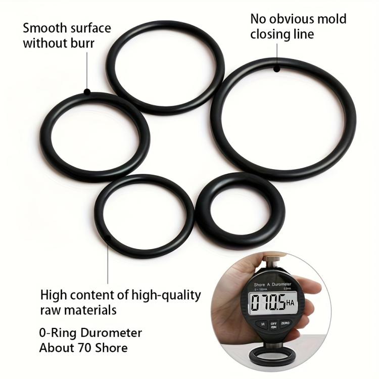 990pcs /Set NBR O-Ring Kit 20 Sizes Metric Nitrile Rubber Sealing Rings for High Pressure Washer, Automotive, Plumbing & Industrial Seals