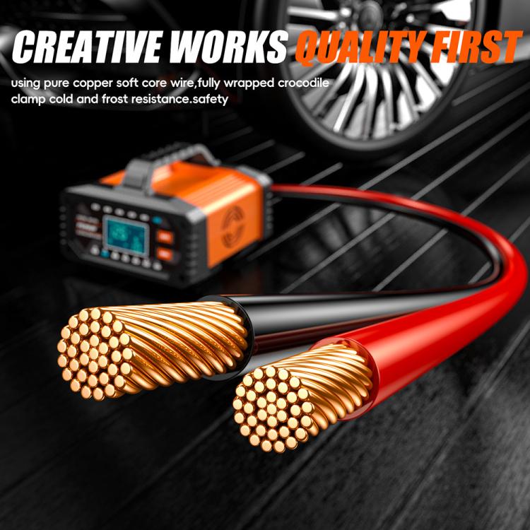 Foxsur 20A 12V/24V Portable Car  Motorcycle Battery Charger, US Plug, EU Plug, UK Plug, AU Plug, JP Plug