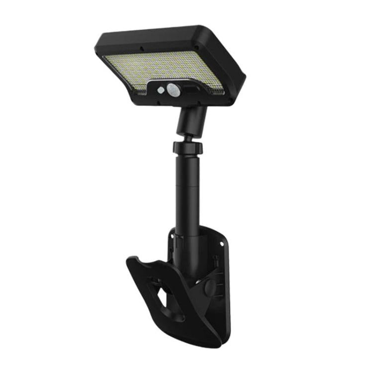 Solar Intelligent Motion Sensor Clip-On Light Outdoor Courtyard & Lawn Lamp, White Light, Warm Light, Three-Color Light Black, Three-Color Light White
