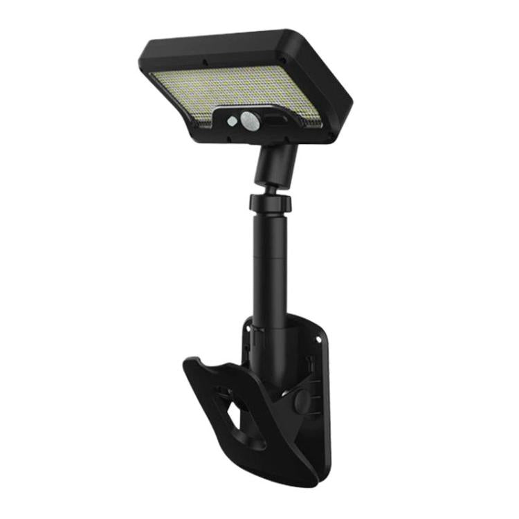 Solar Intelligent Motion Sensor Clip-On Light Outdoor Courtyard & Lawn Lamp, White Light, Warm Light, Three-Color Light Black, Three-Color Light White