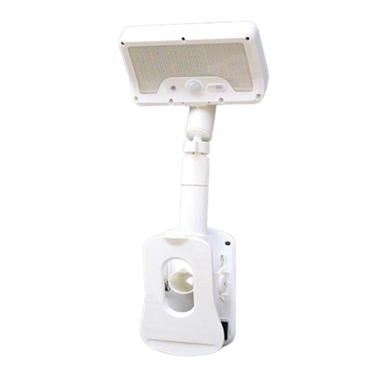 Solar Intelligent Motion Sensor Clip-On Light Outdoor Courtyard & Lawn Lamp, White Light, Warm Light, Three-Color Light Black, Three-Color Light White