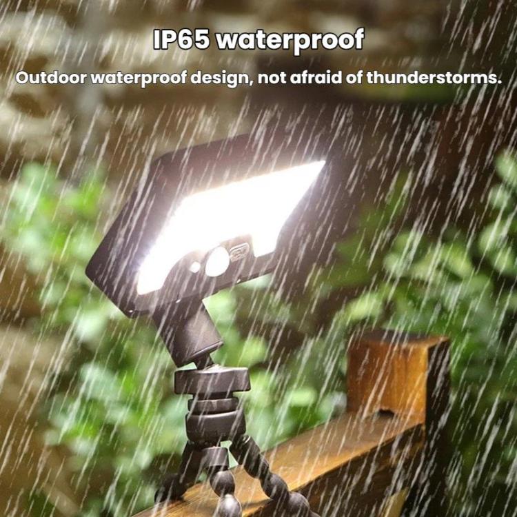 Octopus Style Solar Motion Sensor Waterproof Light Outdoor Smart Courtyard Light, White Light Black, Warm Light Black, White Light White, Warm Light Wight, Three-Color Light White, Three-Color Light Black