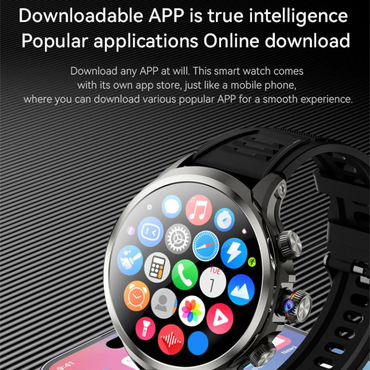 4G Global SIM Card Slot Rotating Camera For Calls / Photos Smartwatch