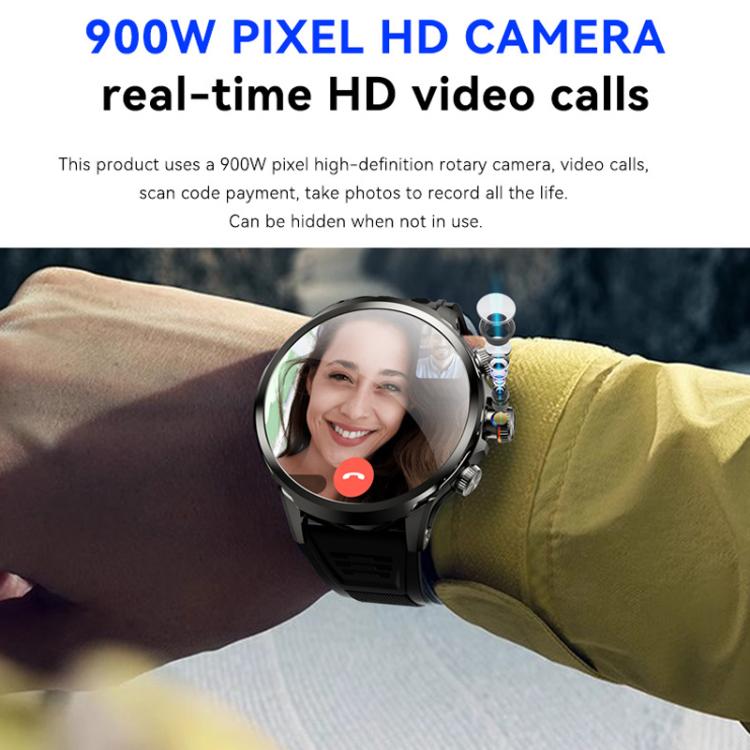 4G Global SIM Card Slot Rotating Camera For Calls / Photos Smartwatch