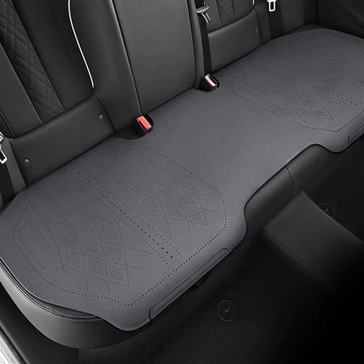 ZD25A Universal Suede Car Seat Cushion Summer Breathable Double-Sided Seat Pad, Front Row Black, Front Row Orange, Front Row Grey, Back Row Black, Back Row Orange, Back Row Grey