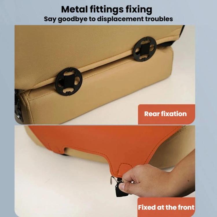 ZD25A Universal Suede Car Seat Cushion Summer Breathable Double-Sided Seat Pad, Front Row Black, Front Row Orange, Front Row Grey, Back Row Black, Back Row Orange, Back Row Grey