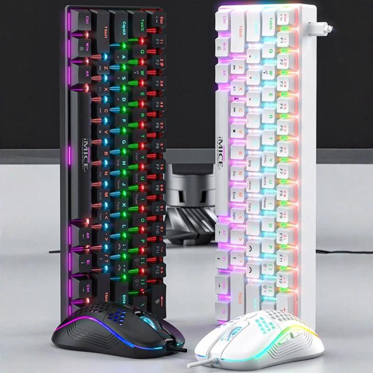 iMICE MK-X30 RGB Lighting Customizable 1.5m Wired Mechanical Gaming Keyboard Mouse Set