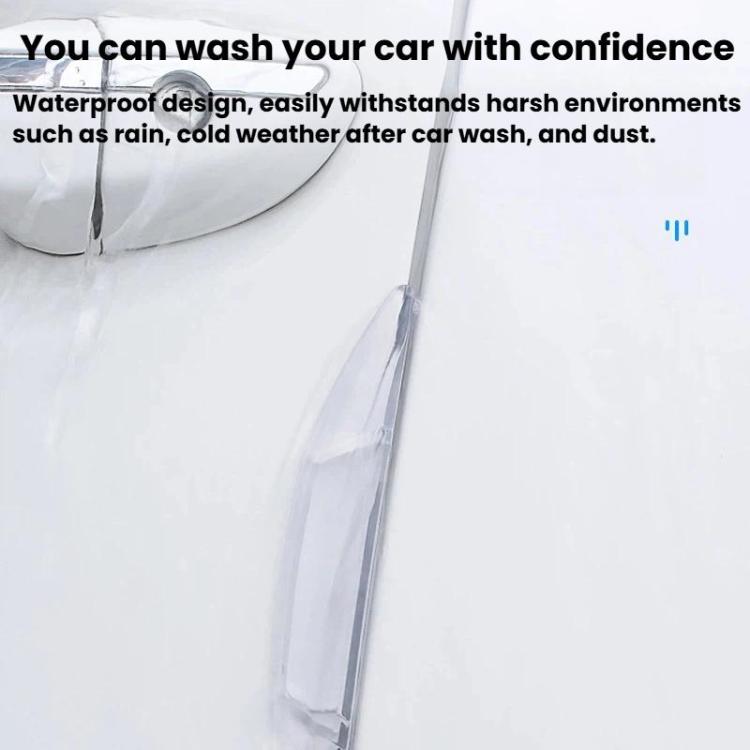 SHUNWEI SD-2158 4pcs / set Universal Car Door Anti-Collision Sticker Door Edge Anti-Scratch & Anti-Bump Rubber Strip
