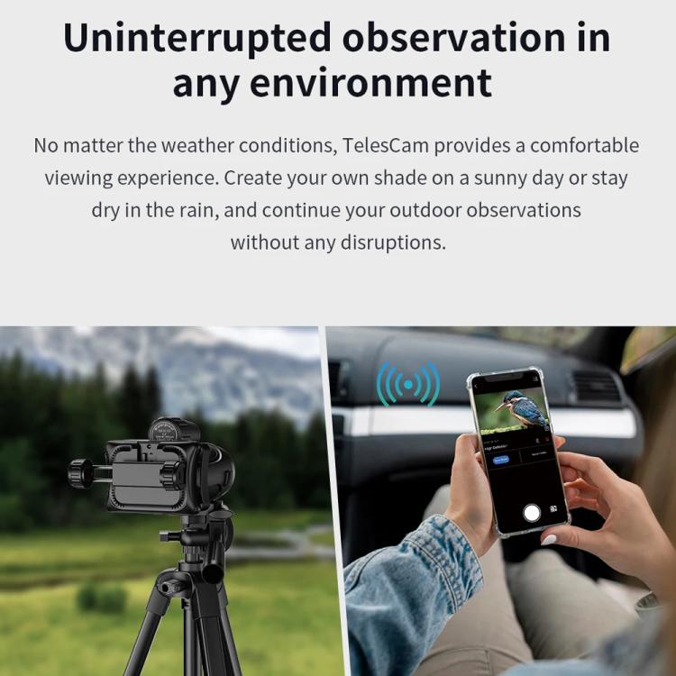 APEXEL WiFi 2MP Digital Eyepiece APP Control For Microscopes, Monocular/Binocular Telescopes