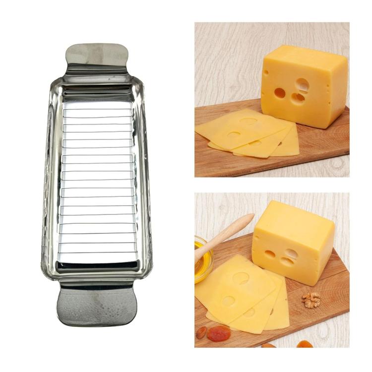 LsCook Die-Cast Aluminum Stainless Steel Cheese Slicer Butter Foie Gras Slicer, Non-stick, Polished, 430