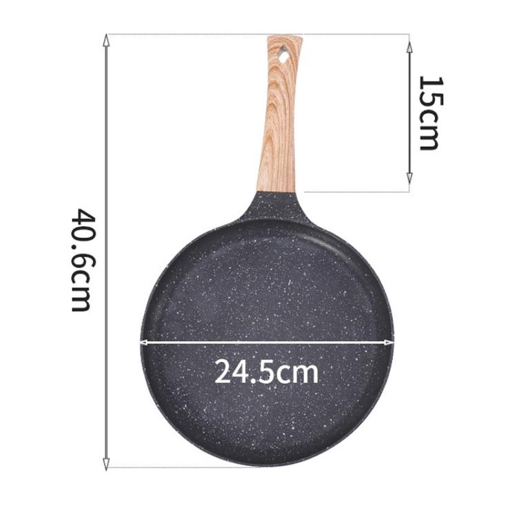 Household Multifunctional Non-Stick Frying Pan Non-Stick Pan For Eggs & Pizza, Small Black, Medium Black, Large Black, Small Beige, Medium Beige, Large Beige
